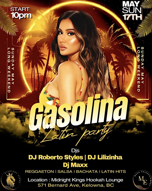 Gasolina Latin Party | Midnight Kings Hookah Lounge & Grill