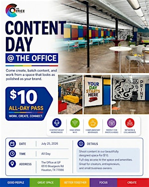 Content Day @ The Office at GP | The Office at Garage Project Coworking