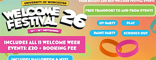 Welcome Festival 26 Wristband - Entry to 11 Events inc. NYE & Halloween! | Tramps Nightclub