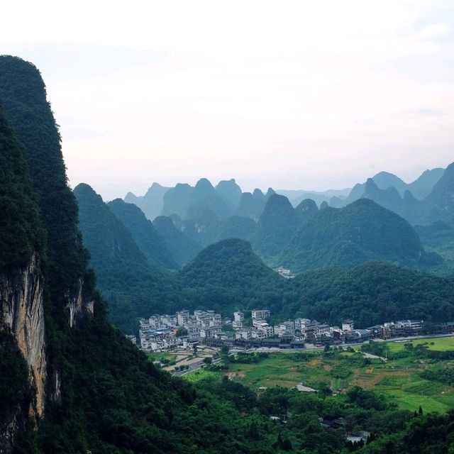 Sunrise at Yangshuo's Moon Hill