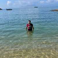 Idyllic beach cove on Dapeng peninsula