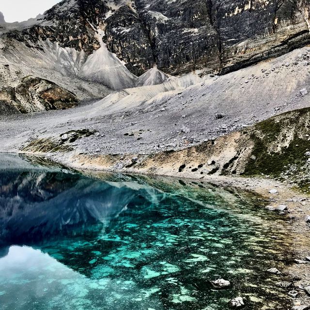 spectacular Yading Sacred Lake at 4543m