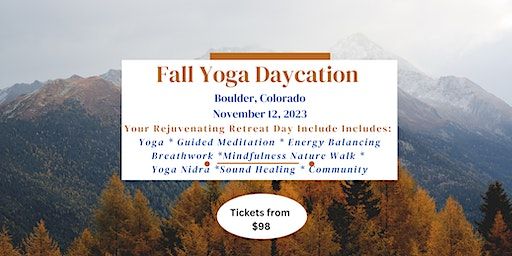 Fall Yoga Daycation Retreat in Boulder | Double Rainbow Ranch