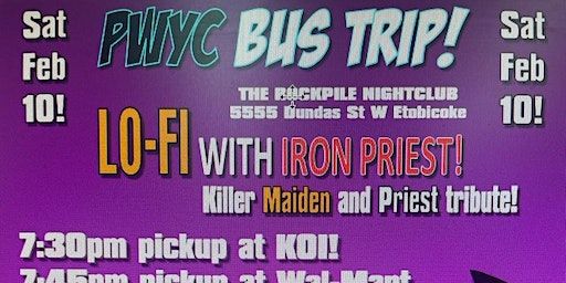 BUS TO ROCKPILE - PAY WHAT YOU CAN! | The Rockpile, Dundas Street West, Etobicoke, ON, Canada