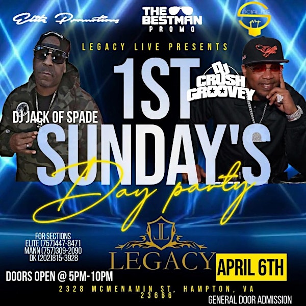 1st Sunday's Day Party | Legacy Live