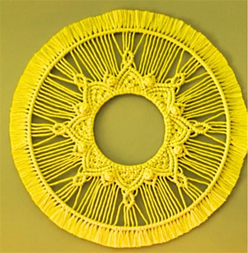 Summer solstice macrame mandala wall hanging | St John's Garden Centre Ashford