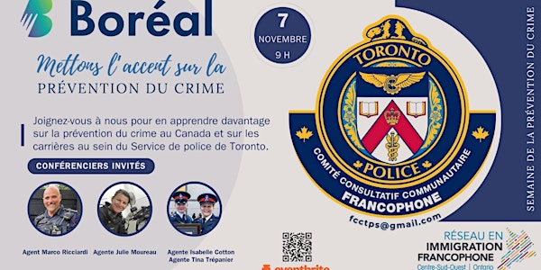 Journée Conférences: Mettons l'accent sur la prévention du crime | Collège Boréal - Toronto