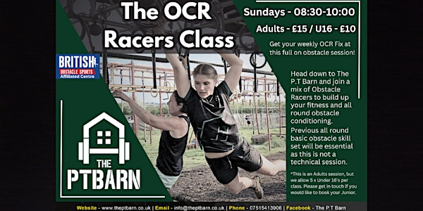 OCR Racers Class | The P.T Barn: Tickets, Dates & Itineraries | Trip.com
