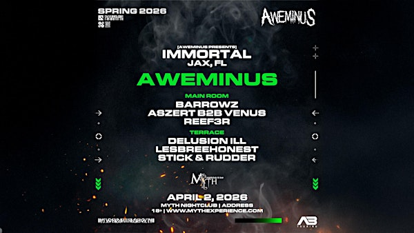 Electronic Thursdays: Aweminus | 04.02.26 | Myth Nightclub | Element Bistro & Craft Bar