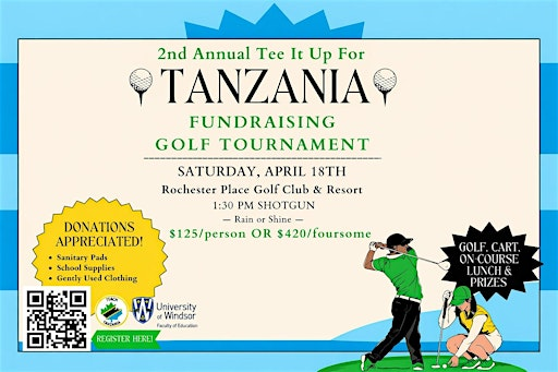 Tee it up for Tanzania Charity Golf Tournament | Rochester Place Golf Club and Resort