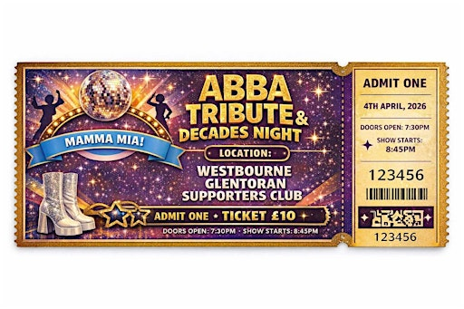 ABBA Tribute act | Westbourne Glentoran Supporters Club