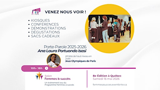 Salon Femmes à succès | Faites éclore vos projets  | Billets en prévente | Hilton Quebec