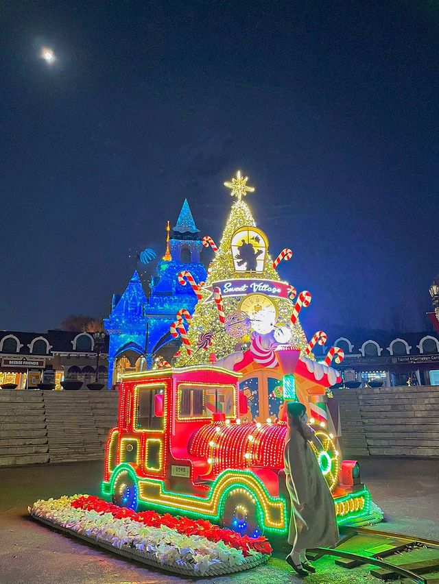 동화 마을 속 불빛 축제에 초대된 듯한 이월드 일루미네이션 🎅🏻⛄️🤍