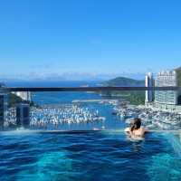 無敵海景泳池🐠一定會再去黃竹坑酒店❤️