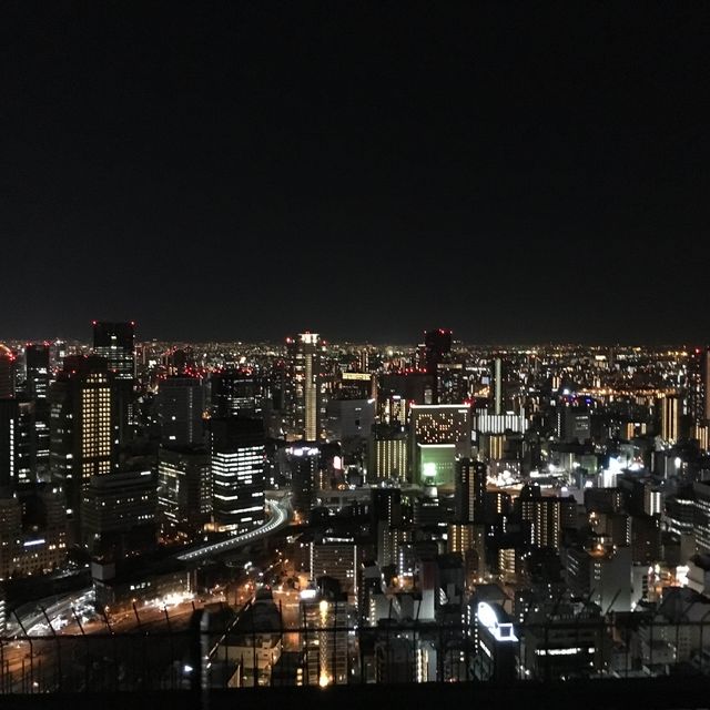 Beautiful night view of Osaka!