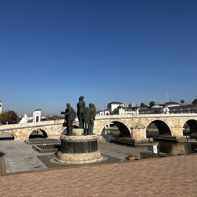 Iconic Bridge in Skopje 