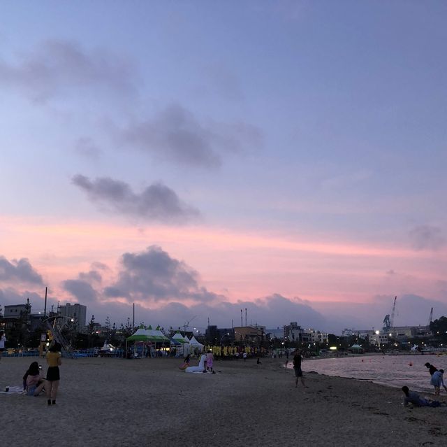 울산 일산해수욕장 💜아늑하고 조용한 예쁜 해변