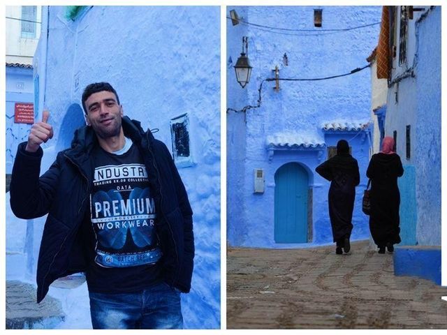 You can always trust the North African blue!!! Chefchaouen town.