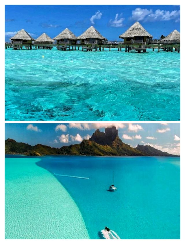 South Pacific, Bora Bora in Tahiti, the lovers' paradise for honeymoon.