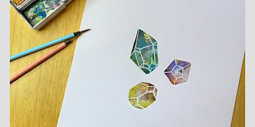 Watercolour Crystal painting workshop | Nest Studio