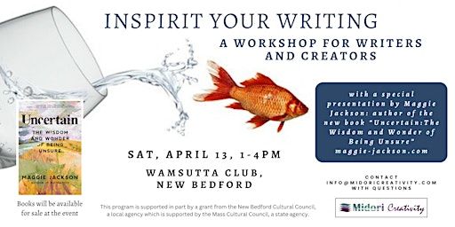 Inspirit Your Writing! A Workshop for Writers and Creators | Wamsutta Club