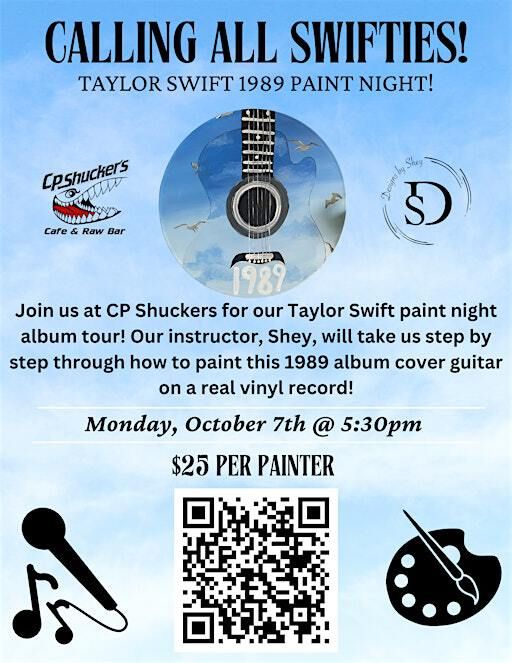 Taylor Swift Paint Night at CP Shuckers VB | CP Shuckers Cafe & Raw Bar