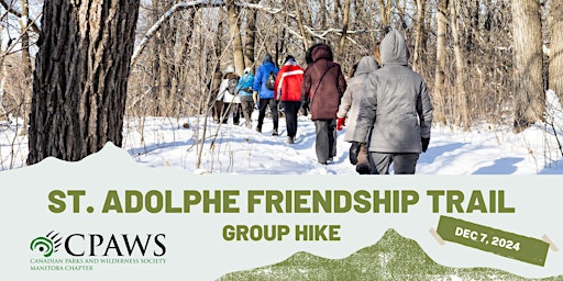 Afternoon Group Hike at St Adolphe Friendship Trail - 1:30 PM | St. Adolphe Friendship Trail