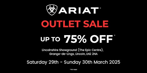ARIAT OUTLET SALE - LINCOLNSHIRE SHOWGROUND | Lincolnshire Showground