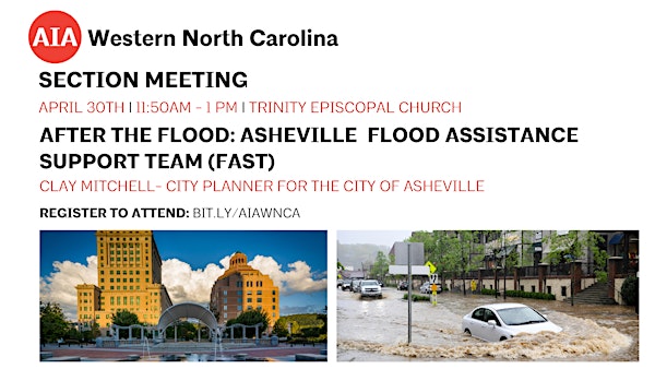 AIA WNC April Membership Meeting- After the Flood: Asheville FAST Team | Trinity Episcopal Church