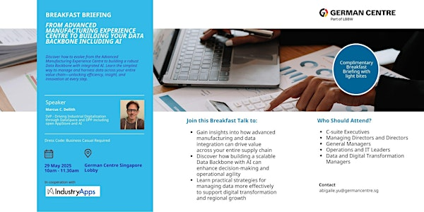 AI & Data Backbone from Manufacturing Experience | German Centre