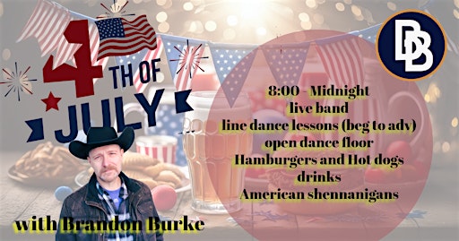 4th of July Country Dance Party 8 to Midnight | Bubba Oasis