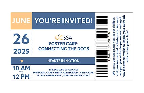 Hearts in Motion: Foster Care - Connecting the Dots | Diocese of Orange