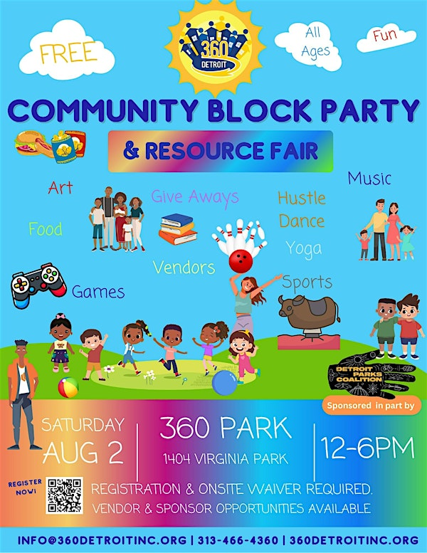 360 Detroit, Inc.'s Annual Community Block Party & Resource Fair | 360 Park