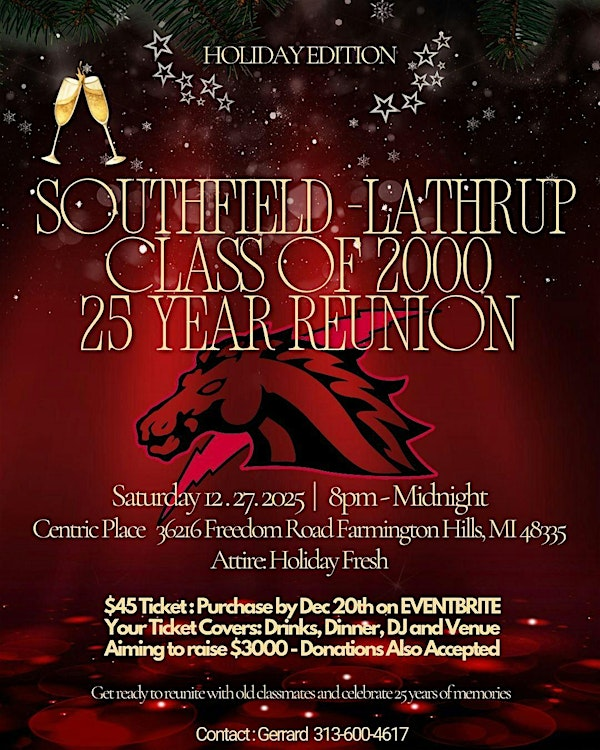 Southfield - Lathrup  Class of 2000  - Cheers to 25 Years!! | Centric Place