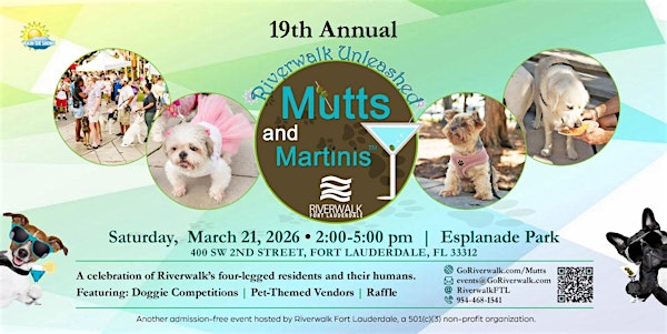 19th Annual Riverwalk Mutts & Martinis™ | Esplanade Park