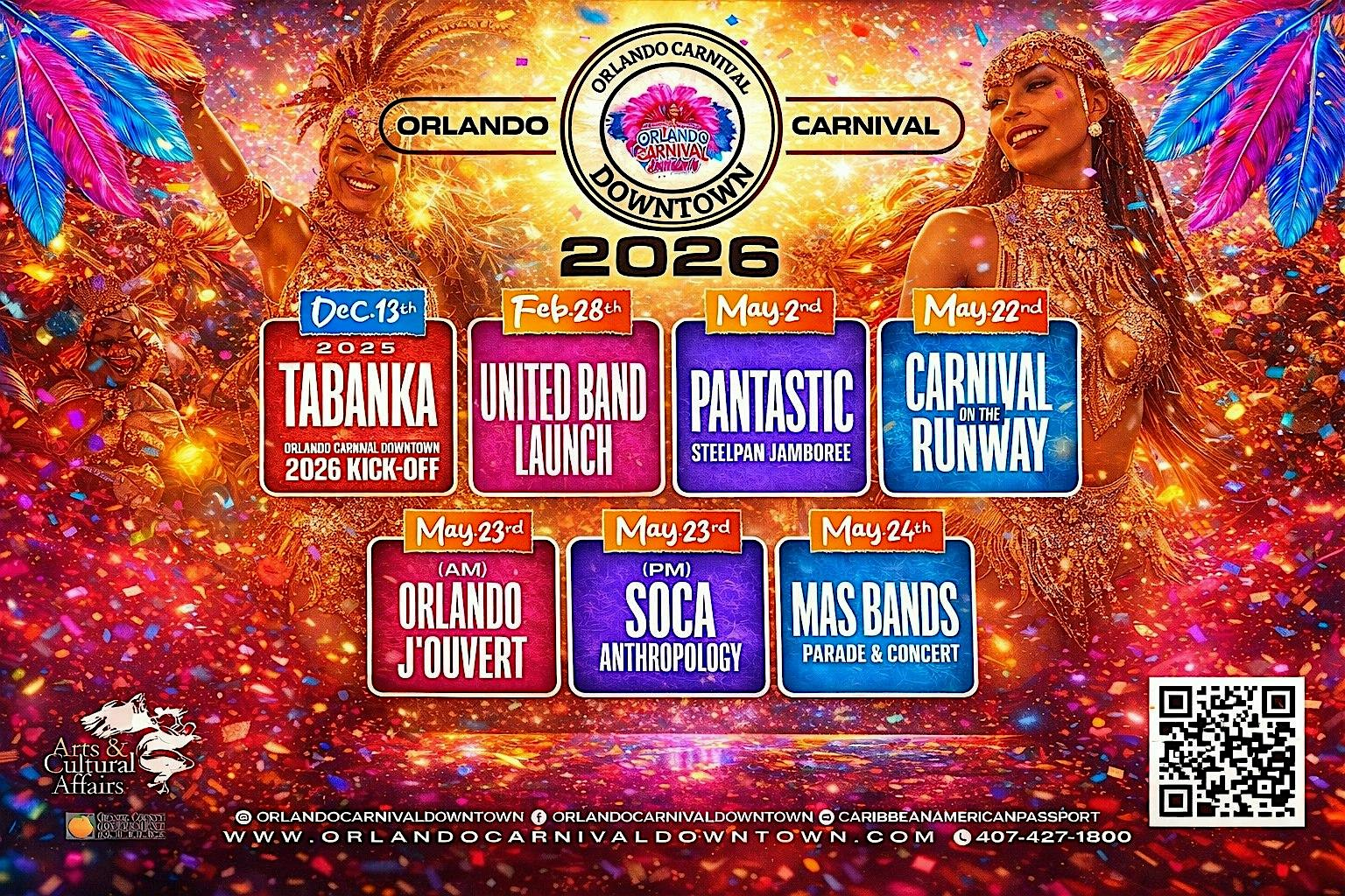 Orlando Carnival Downtown - Mas Band Parade & Concert | Downtown Orlando