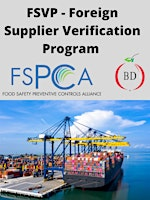 FSVP Course - FSPCA Curriculum 1.5 Days - Classroom Training - Naperville | 600 W 5th Ave
