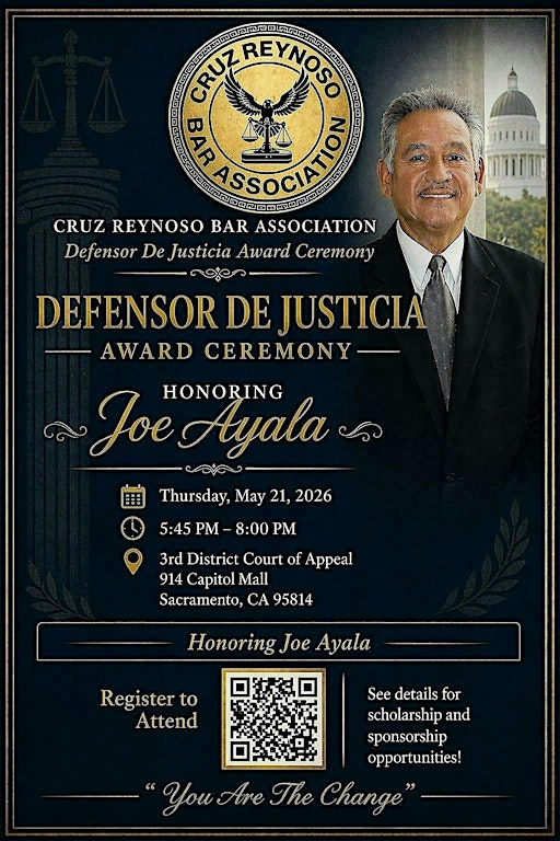 8th Annual CRBA Defensor De Justicia Award Ceremony | Court of Appeal, Third Appellate District