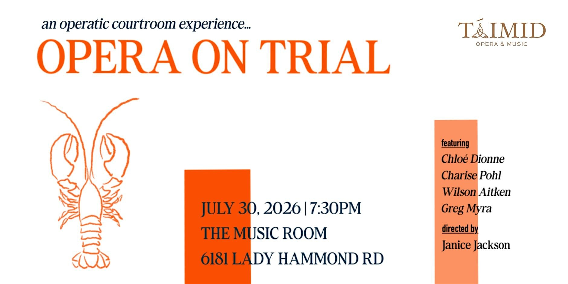 Opera on Trial - presented by Táimid Opera & Music | The Music Room