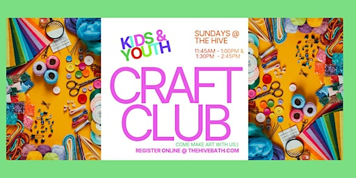 Kids & Youth CRAFT CLUB Afternoon with Mulu Mobile Arts Studio | 363 Main Street Bath