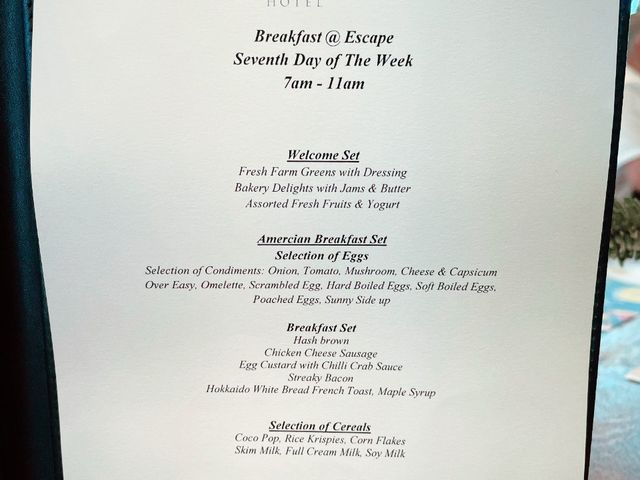 Breakfast on staycay