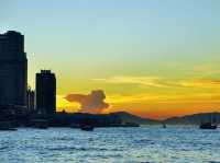 灣仔海濱欣賞日落美景