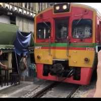 Maeklong Railway Market in Thailand