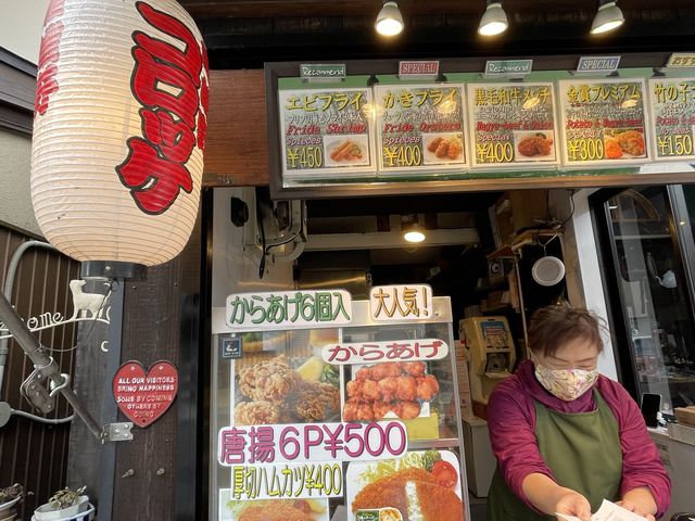 京都　嵐山の人気のワンハンドフード　嵯峨野コロッケが美味✨