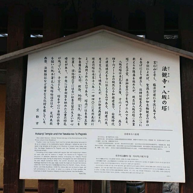 京都の名所 八坂の塔！