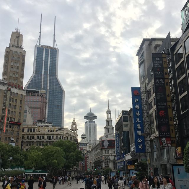 중국 상하이의 명동 ❤️난징 보행자 거리❤️