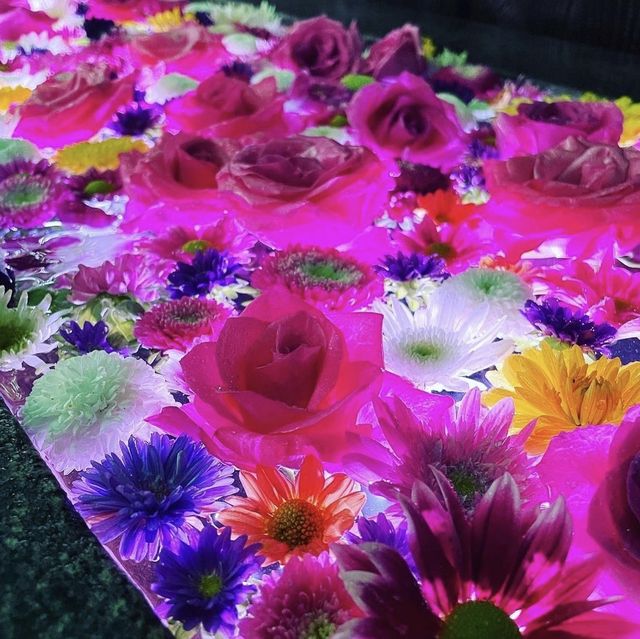 花手水が美しすぎる🌼