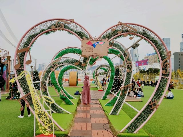 灣仔打卡好去處-灣仔臨時海濱花園
