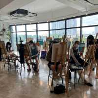 Getting artsy at WIA. Art Studio