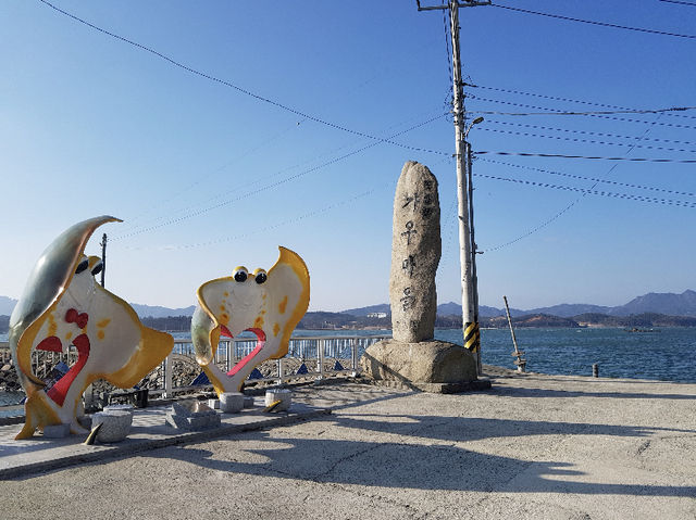 겨울바다길 드라이브 가우도 꿀렁다리